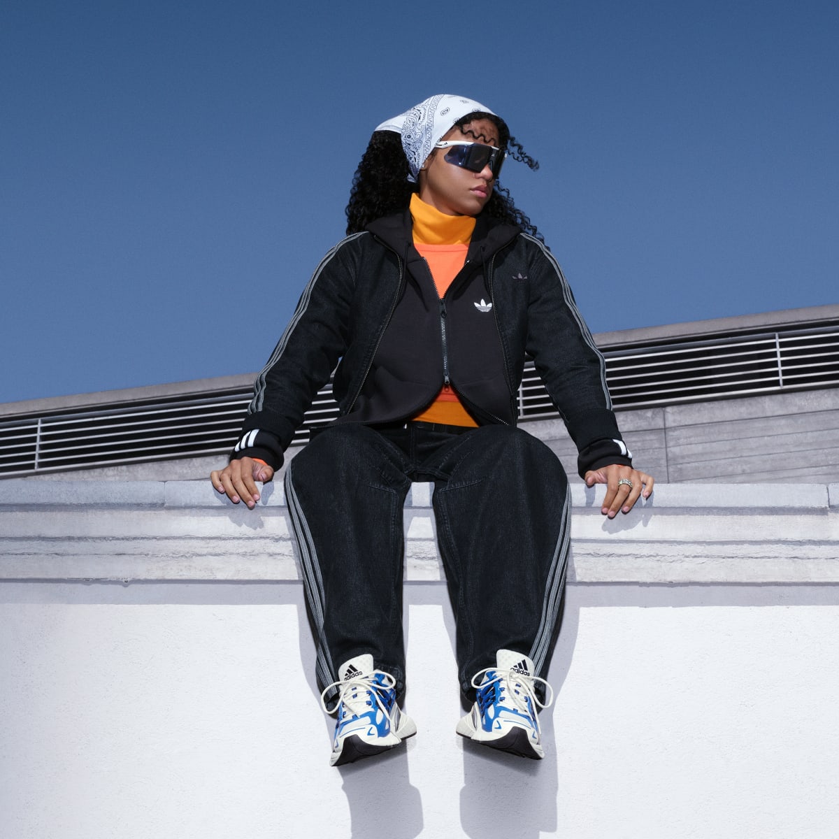adidas Women's Adistar XLG 2.0 Shoes - Hi-Res Blue / Core Black / Off White