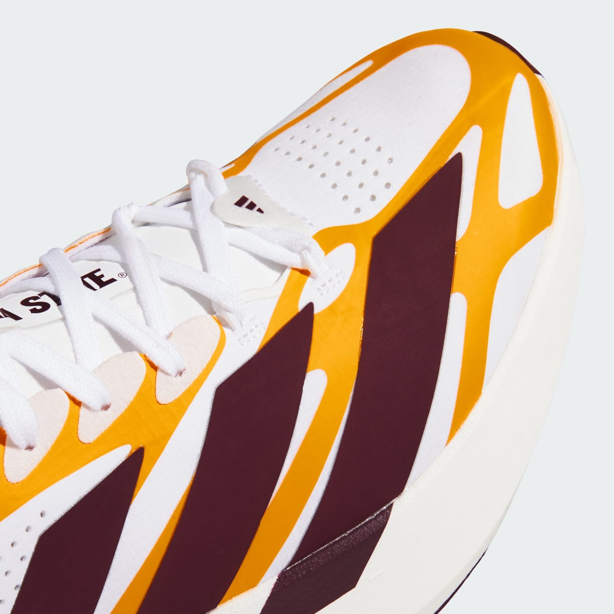 adidas Men's Arizona SUN Devils Adizero EVO SL EXO Shoes - Cloud White / Team Maroon / Team Colleg Gold