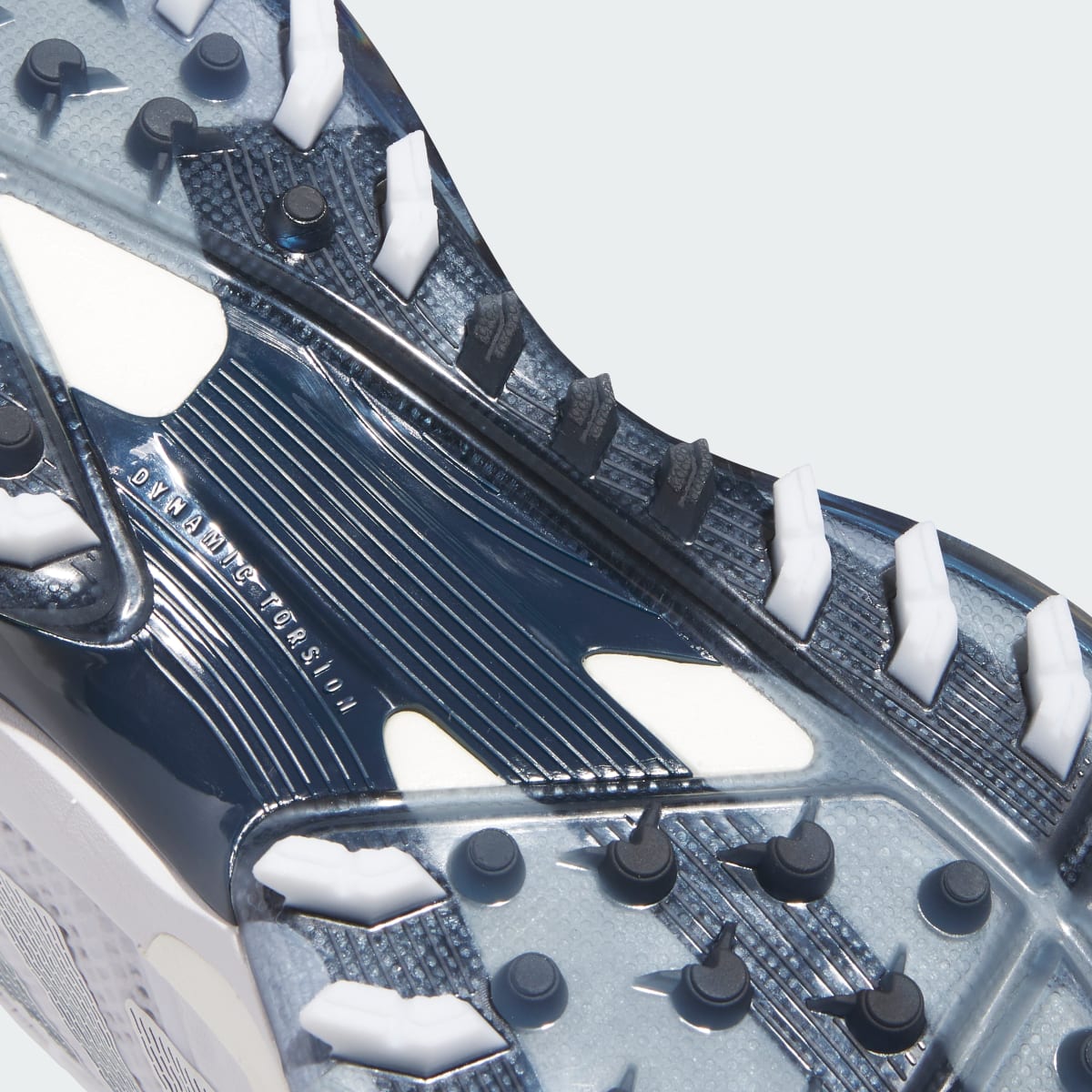adidas Men's Adizero ZG Spikeless Golf Shoes - Cloud White / Collegiate Navy / Zero Metalic