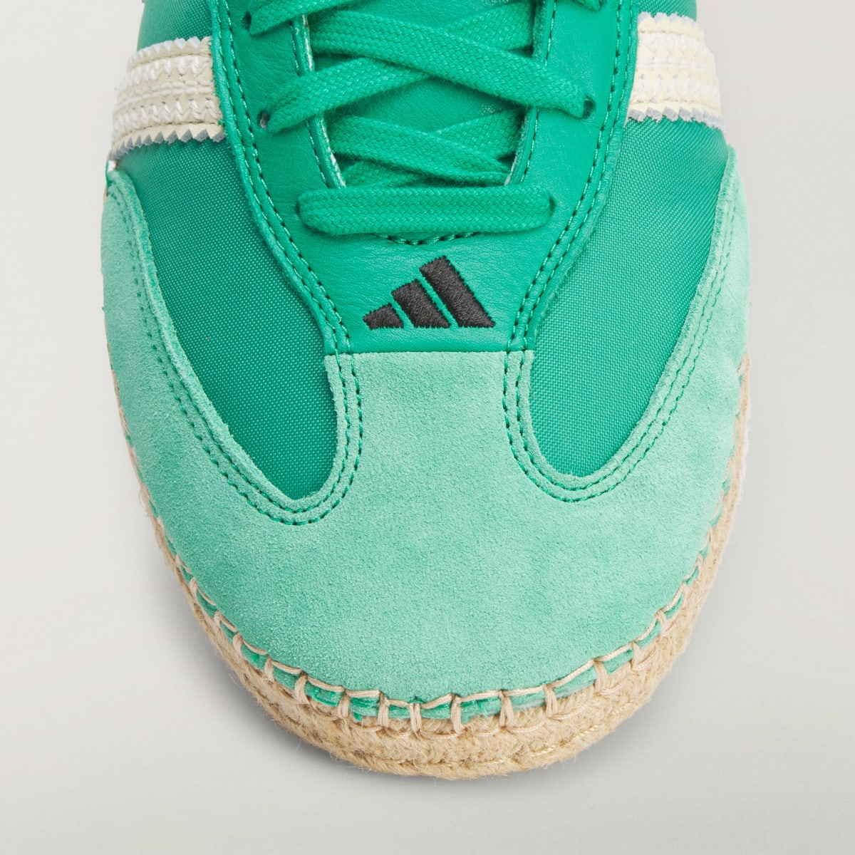 adidas Women's Clot Samba BY Edison Chen Shoes - Court Green / Warm Vanilla / Core Black