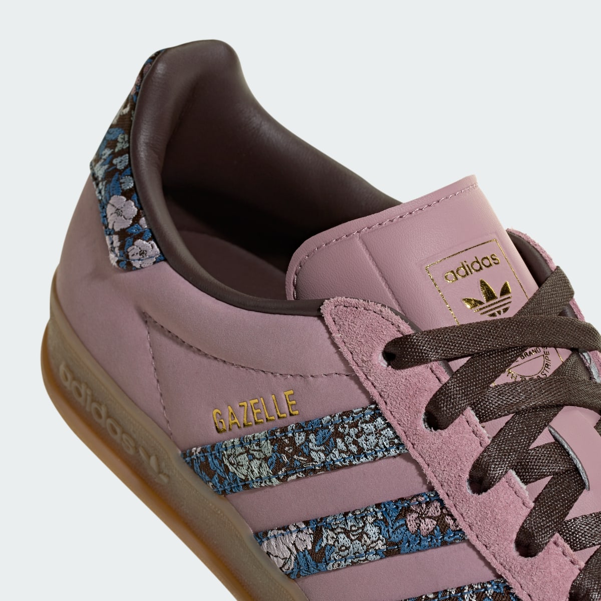 adidas Women's Gazelle Indoor x Liberty London Shoes - Magic Mauve / Aurora Coffee / Gum
