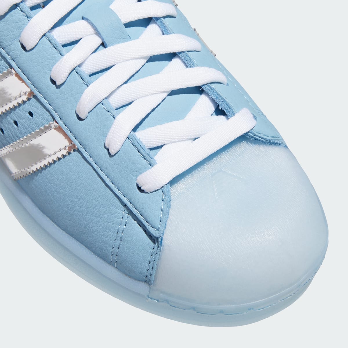 adidas Women's Superstar II Shoes - Clear Blue / Tech Grey Metallic / Cloud White