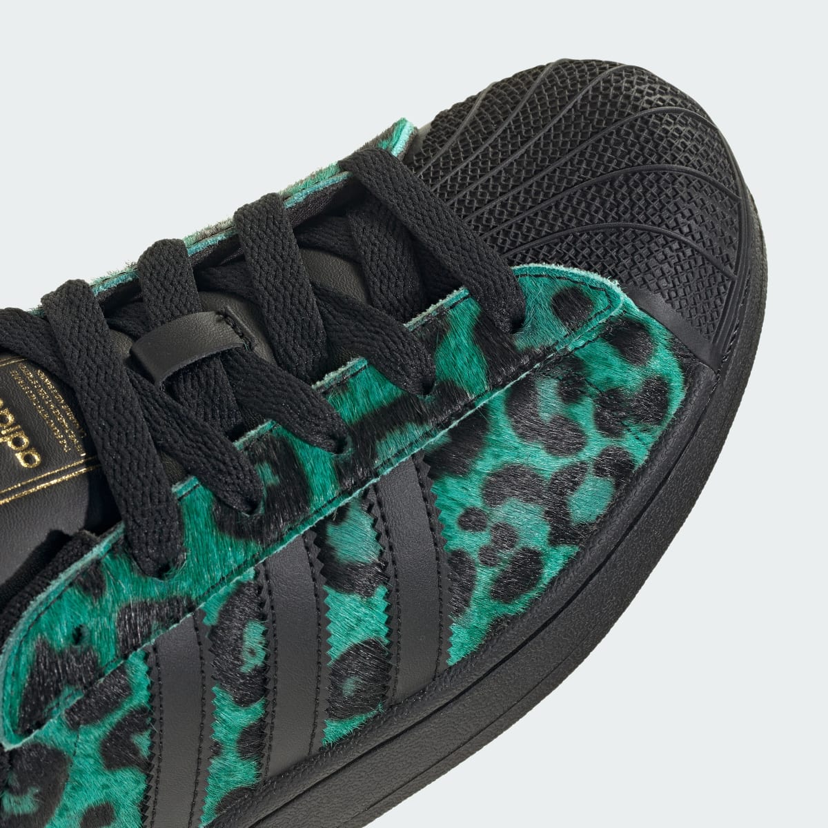 adidas Women's Superstar II Shoes - Semi Screaming Green / Core Black / Gold Metallic