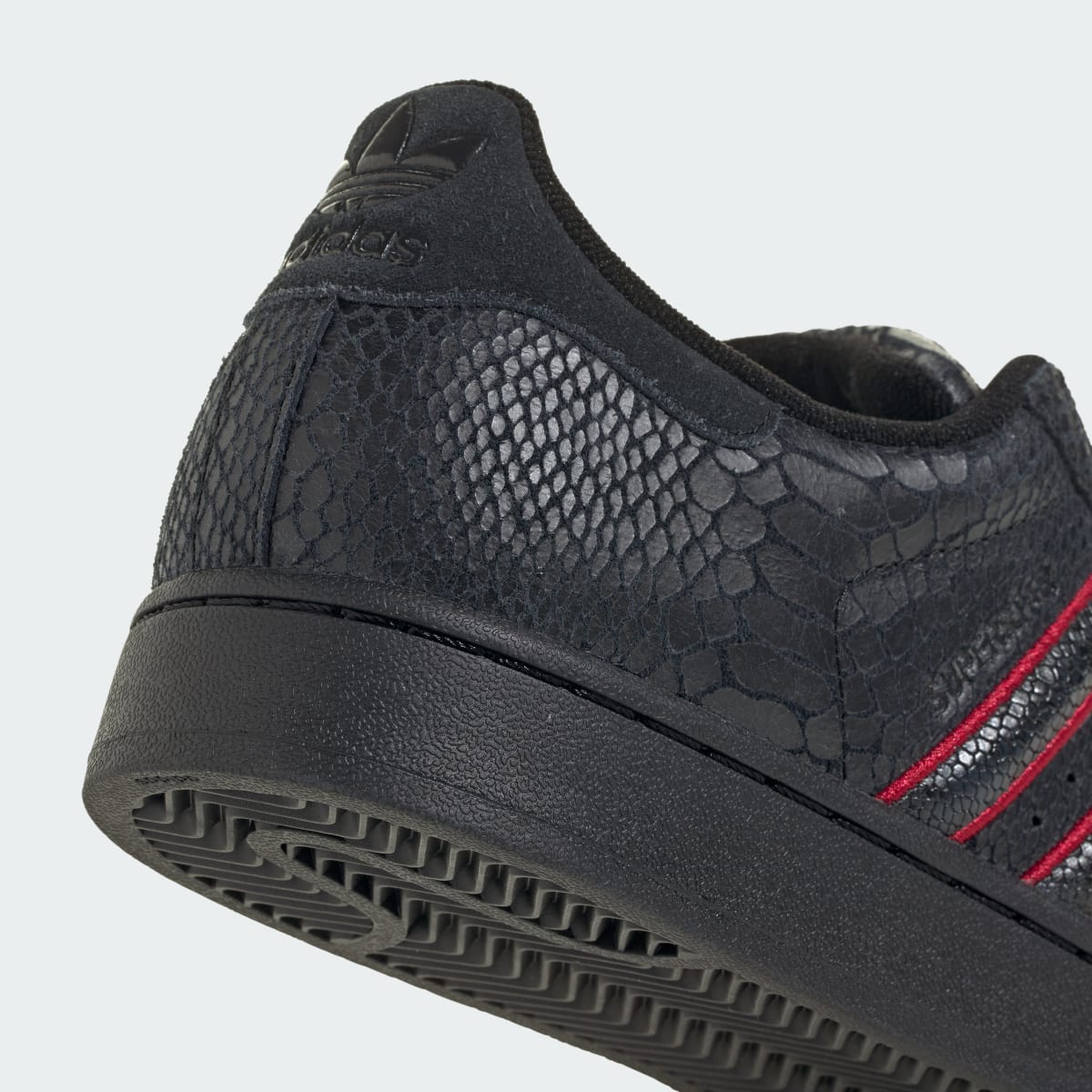 adidas Women's Superstar II shoes - Core Black / Team Victory Red / Utility Black