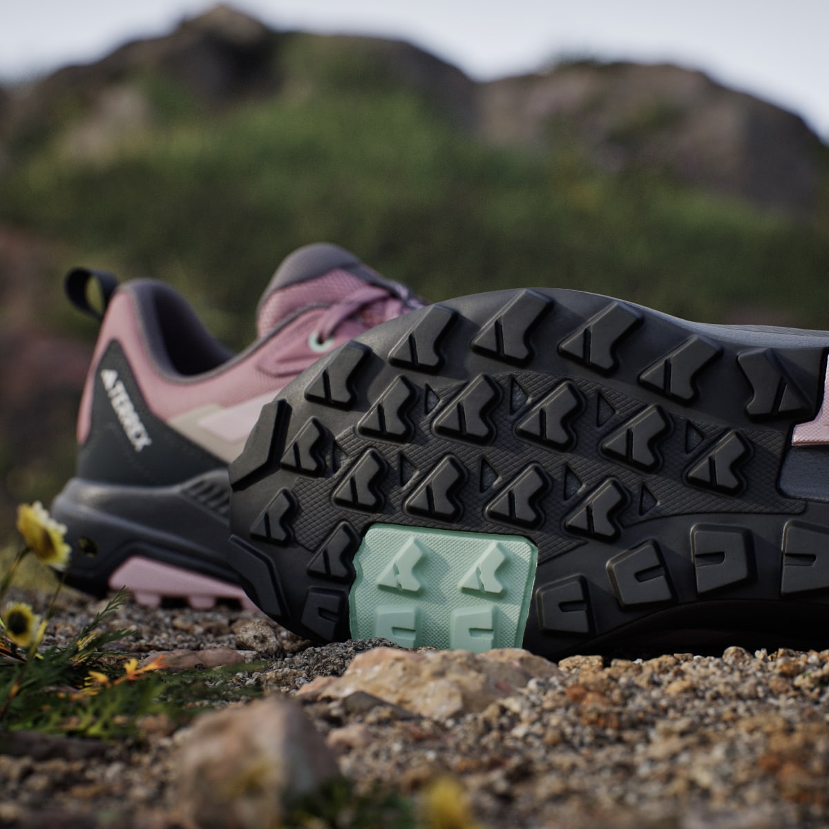 adidas Women's Terrex Anylander Hiking Shoes - Magic Mauve / Distilled Pink / Grey Six
