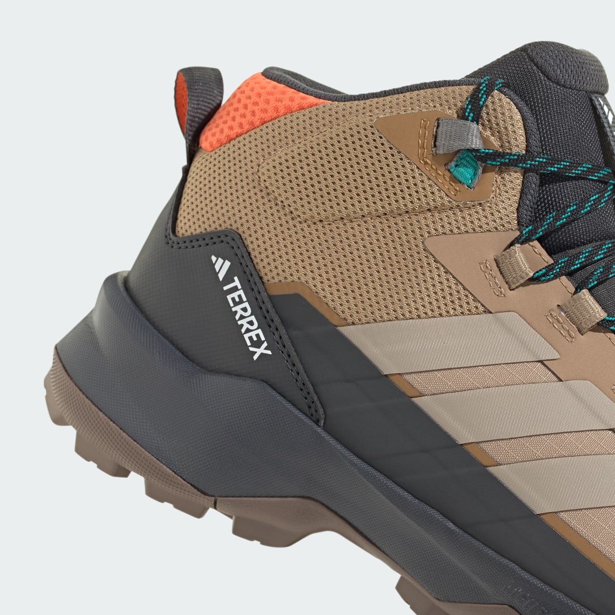 adidas Men's Terrex Skychaser AX5 Mid Gore-TEX Hiking Shoes - Cardboard / Blanch Cargo / Semi Impact Orange