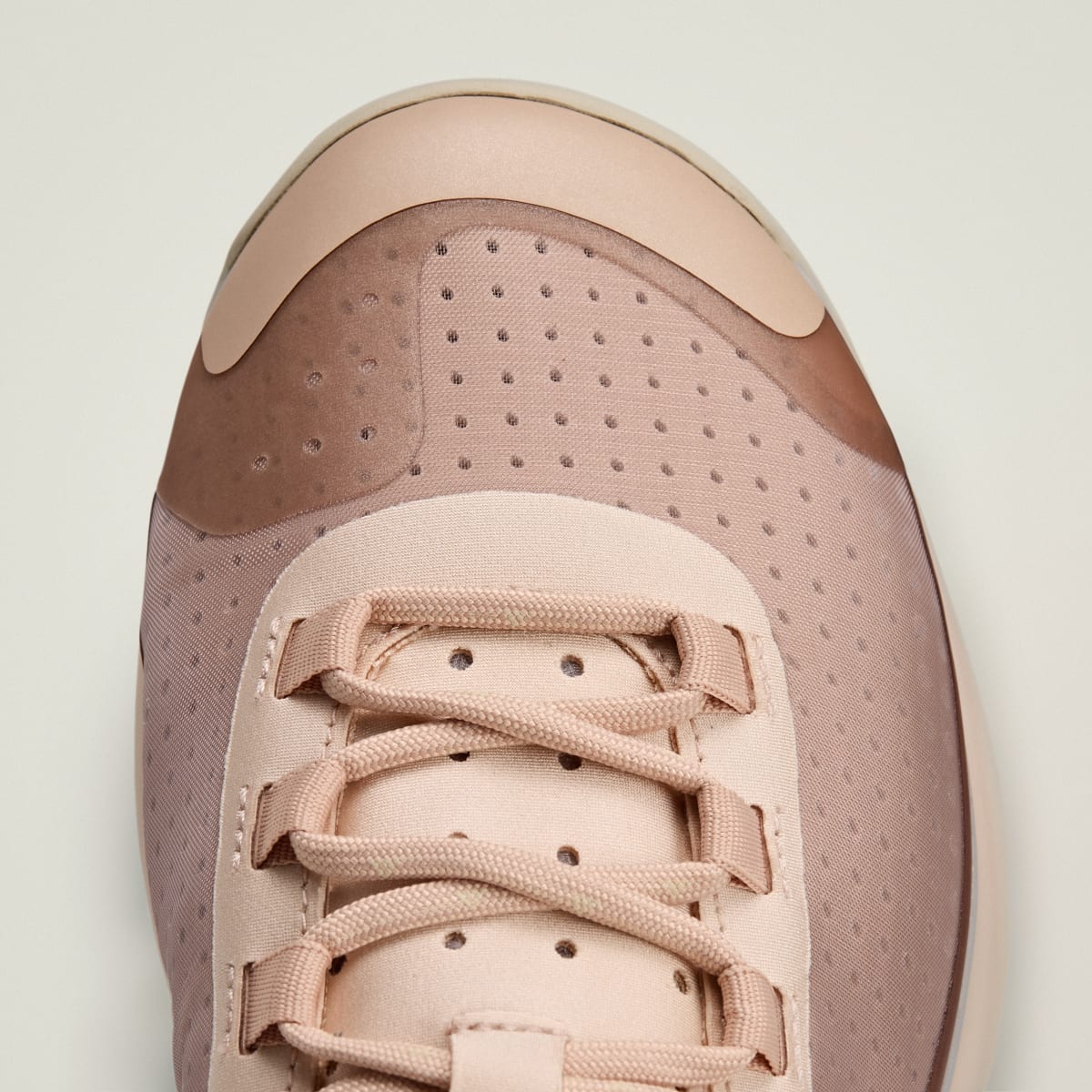 adidas Women's by Stella McCartney Dropset 4 Sneaker - Soft Powder / Soft Powder / Brown Mauve