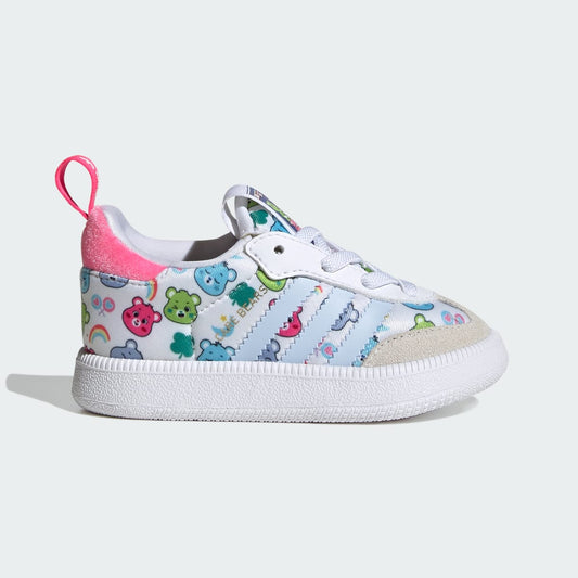 adidas Kids' Care Bears Samba Quickon Shoes - Cloud White / Crystal Sky / Crystal White
