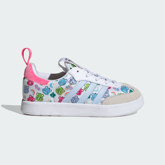adidas Kids' Care Bears Samba Quickon Shoes - Cloud White / Crystal Sky / Crystal White