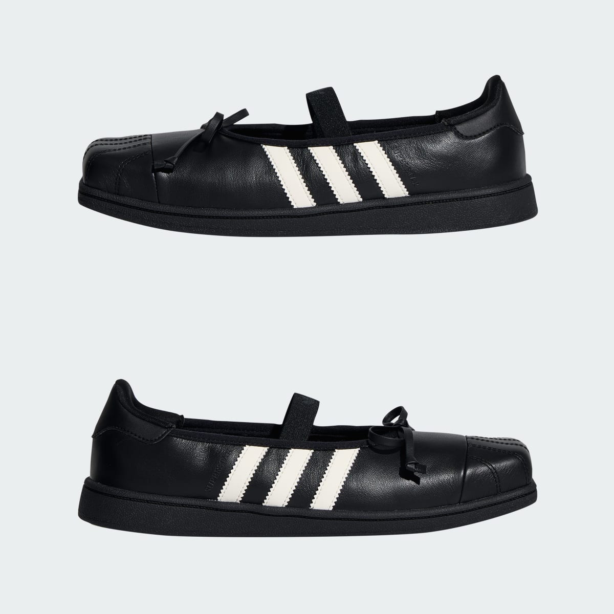 adidas Women's Jennie Superstar SQ Ballet Shoes - Core Black / Core Black / Off White