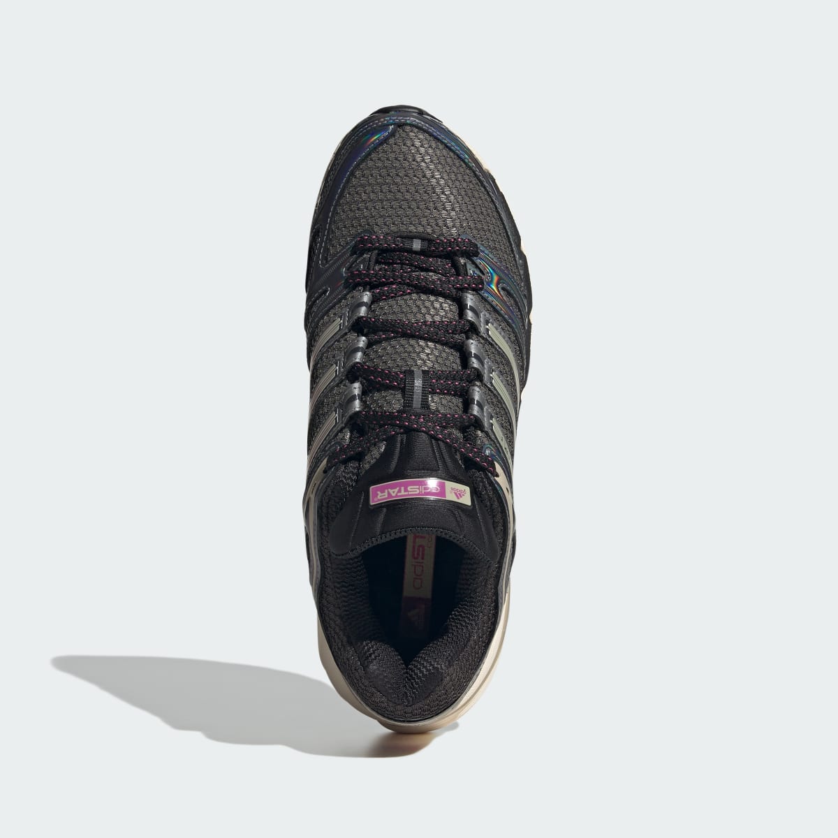adidas Men's Adistar Control 5 Shoes - Core Black / Khaki Three / Semi Lucid Fuchsia