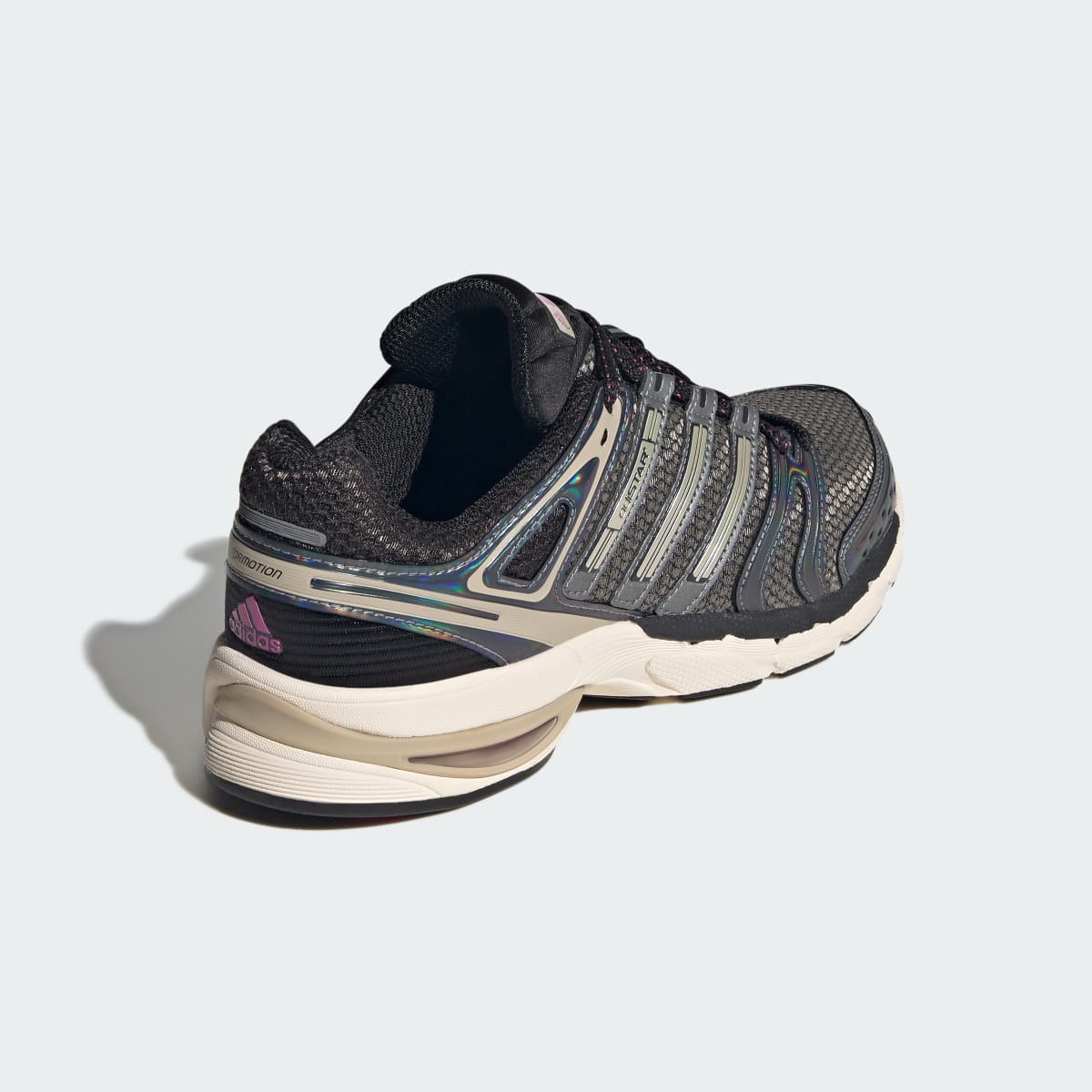 adidas Men's Adistar Control 5 Shoes - Core Black / Khaki Three / Semi Lucid Fuchsia