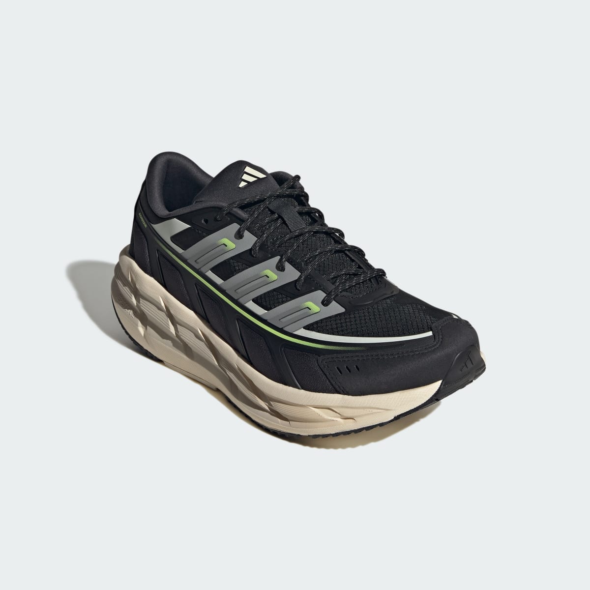 adidas Men's Adistar SPW Shoes - Core Black / Trace Grey Metallic / Frozen Lemon