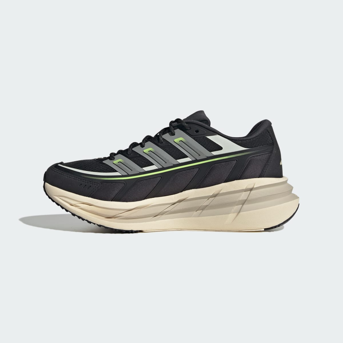 adidas Men's Adistar SPW Shoes - Core Black / Trace Grey Metallic / Frozen Lemon
