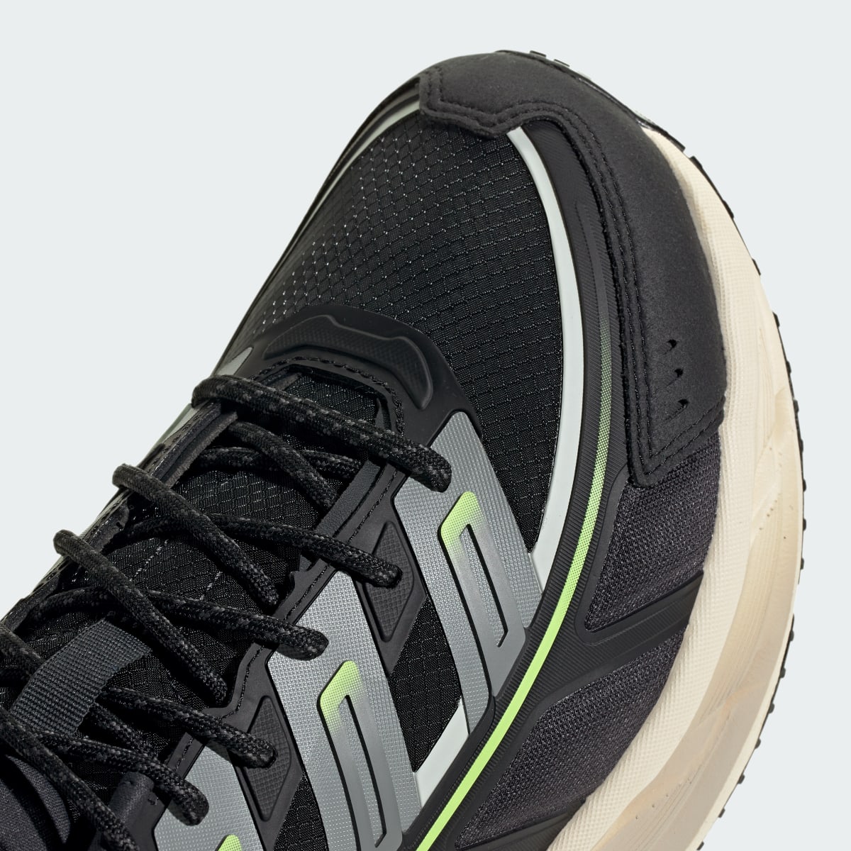 adidas Men's Adistar SPW Shoes - Core Black / Trace Grey Metallic / Frozen Lemon