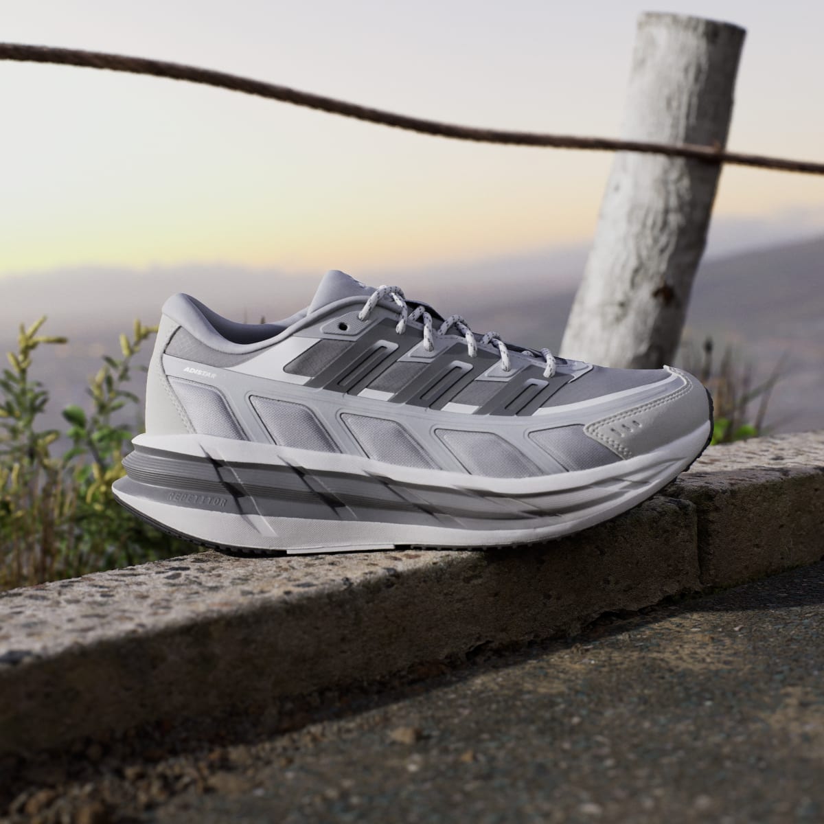 adidas Men's Adistar SPW Shoes - Halo Silver / Grey Four / Grey Two
