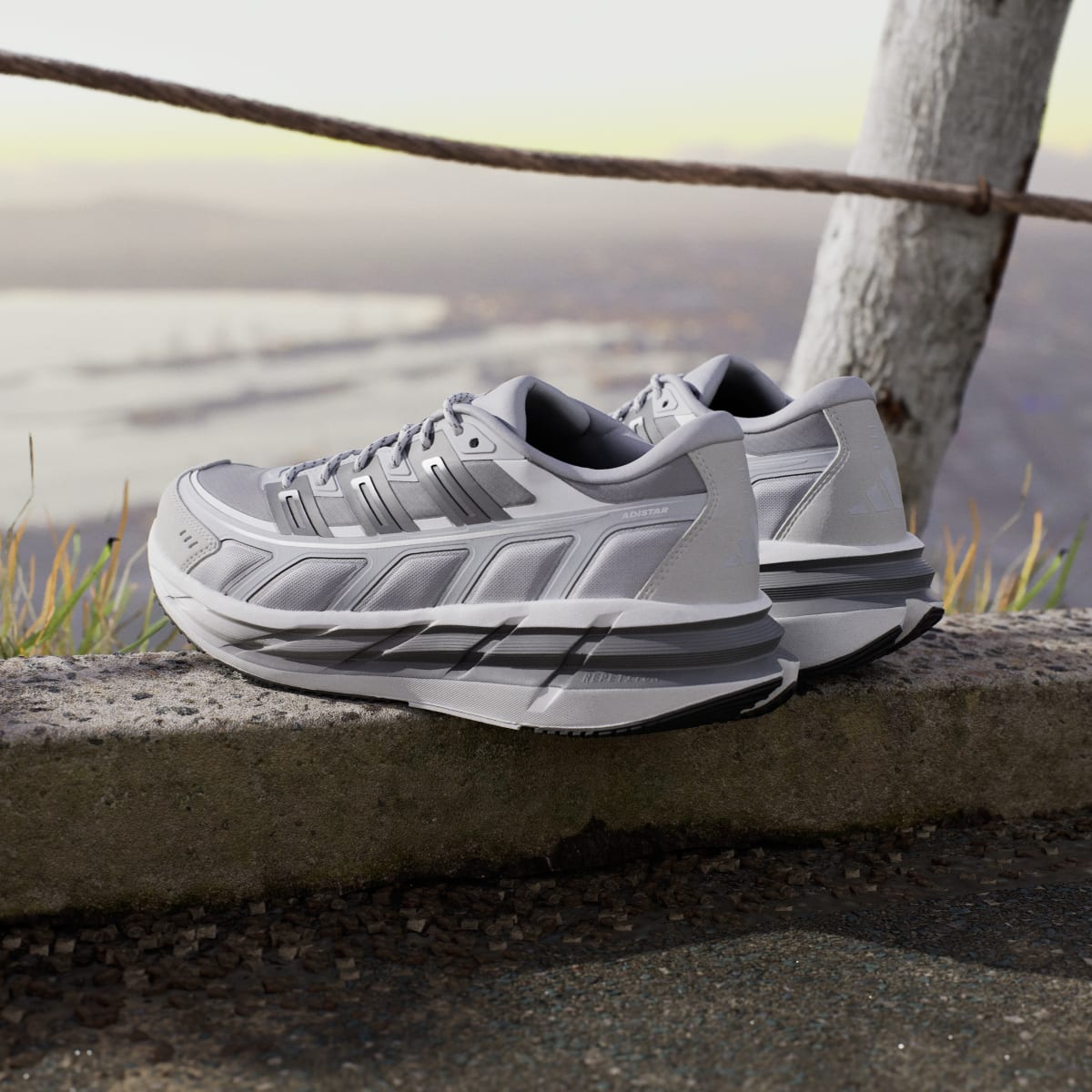 adidas Men's Adistar SPW Shoes - Halo Silver / Grey Four / Grey Two