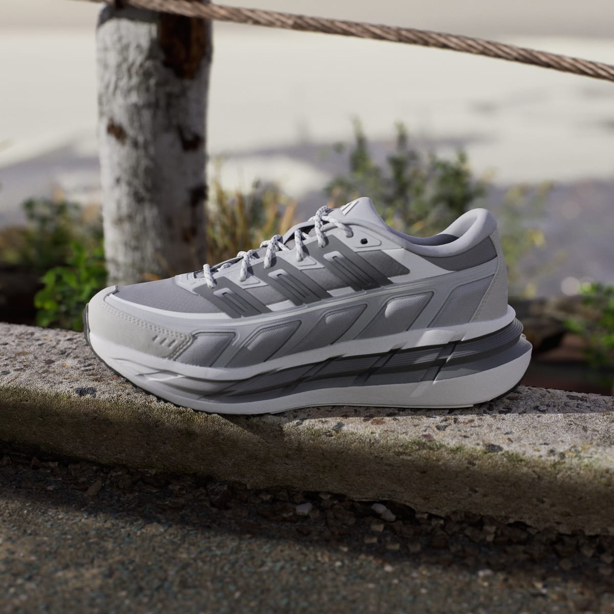 adidas Men's Adistar SPW Shoes - Halo Silver / Grey Four / Grey Two