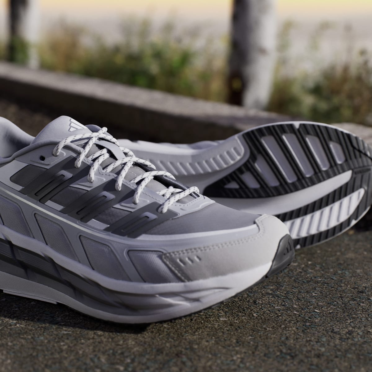 adidas Men's Adistar SPW Shoes - Halo Silver / Grey Four / Grey Two