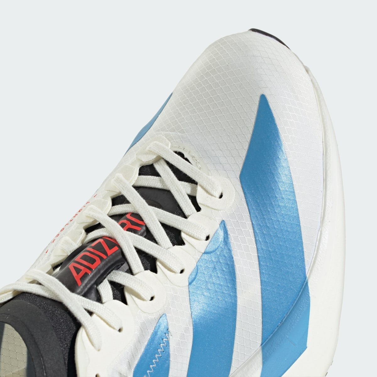 adidas Women's Adizero Adios PRO 4 Running Shoes - Off White / Light Blue / Bright Red