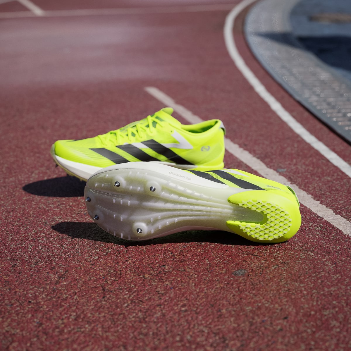adidas Men's Adizero Ambition Shoes - Lucid Lemon / Core Black / Halo Silver
