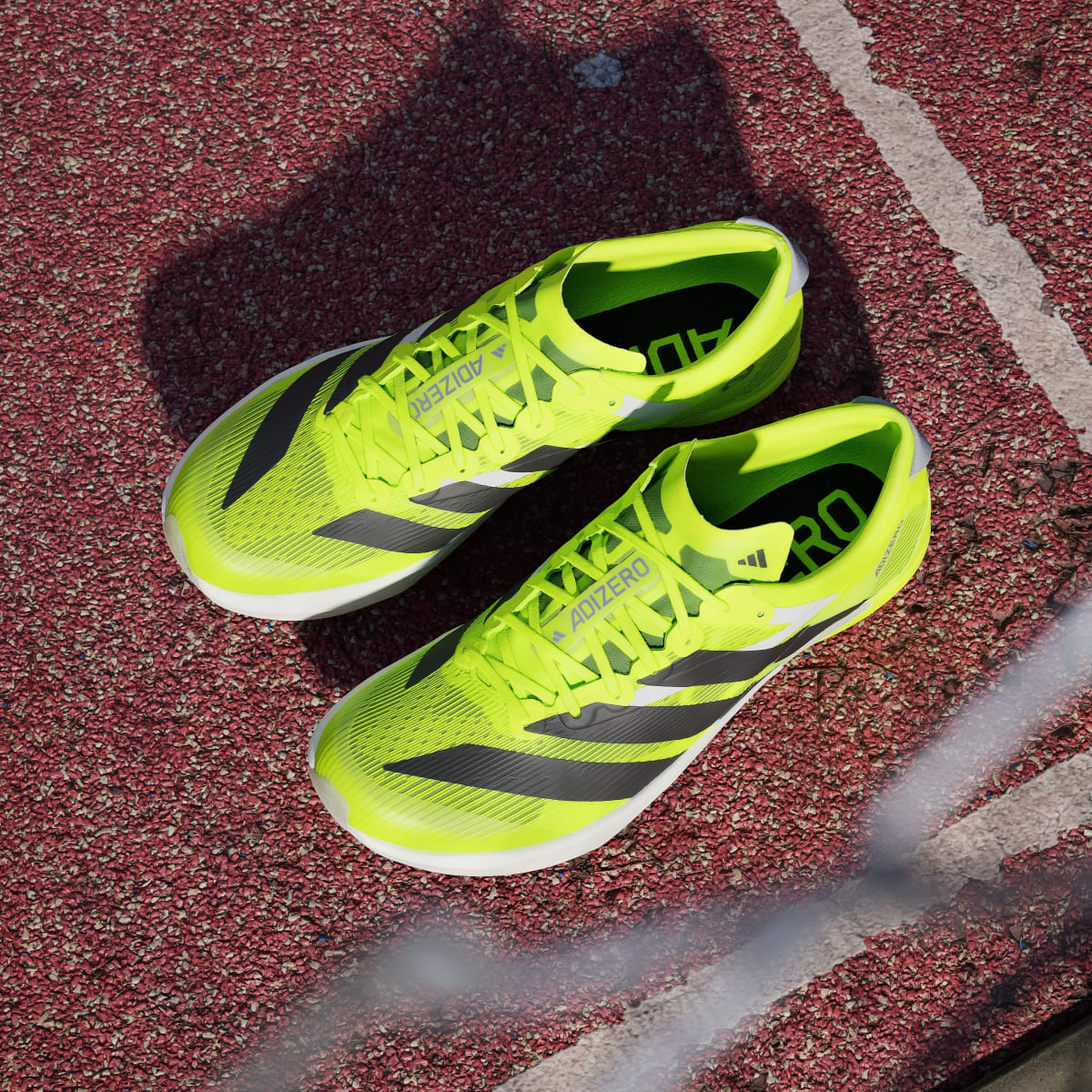adidas Men's Adizero Ambition Shoes - Lucid Lemon / Core Black / Halo Silver