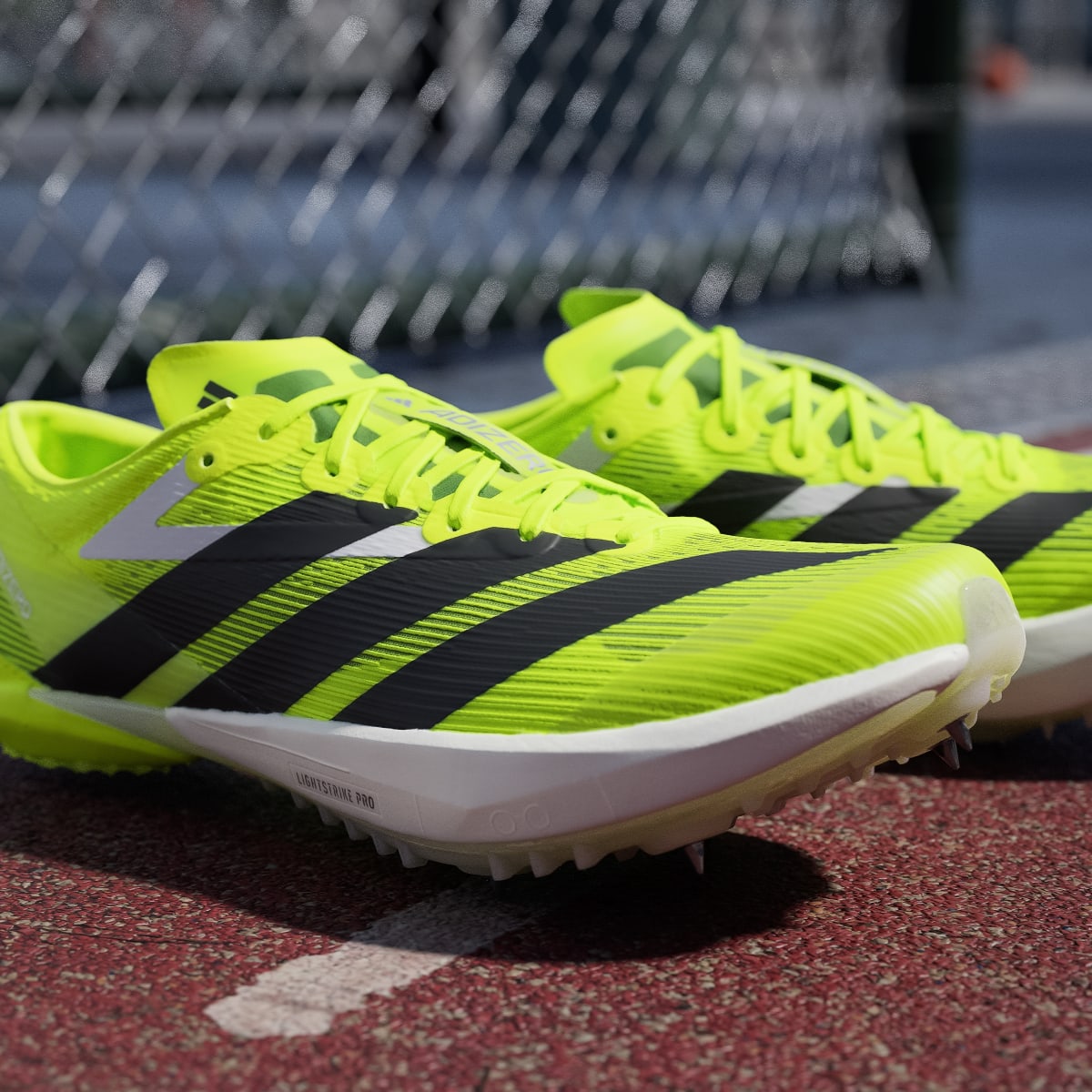 adidas Men's Adizero Ambition Shoes - Lucid Lemon / Core Black / Halo Silver