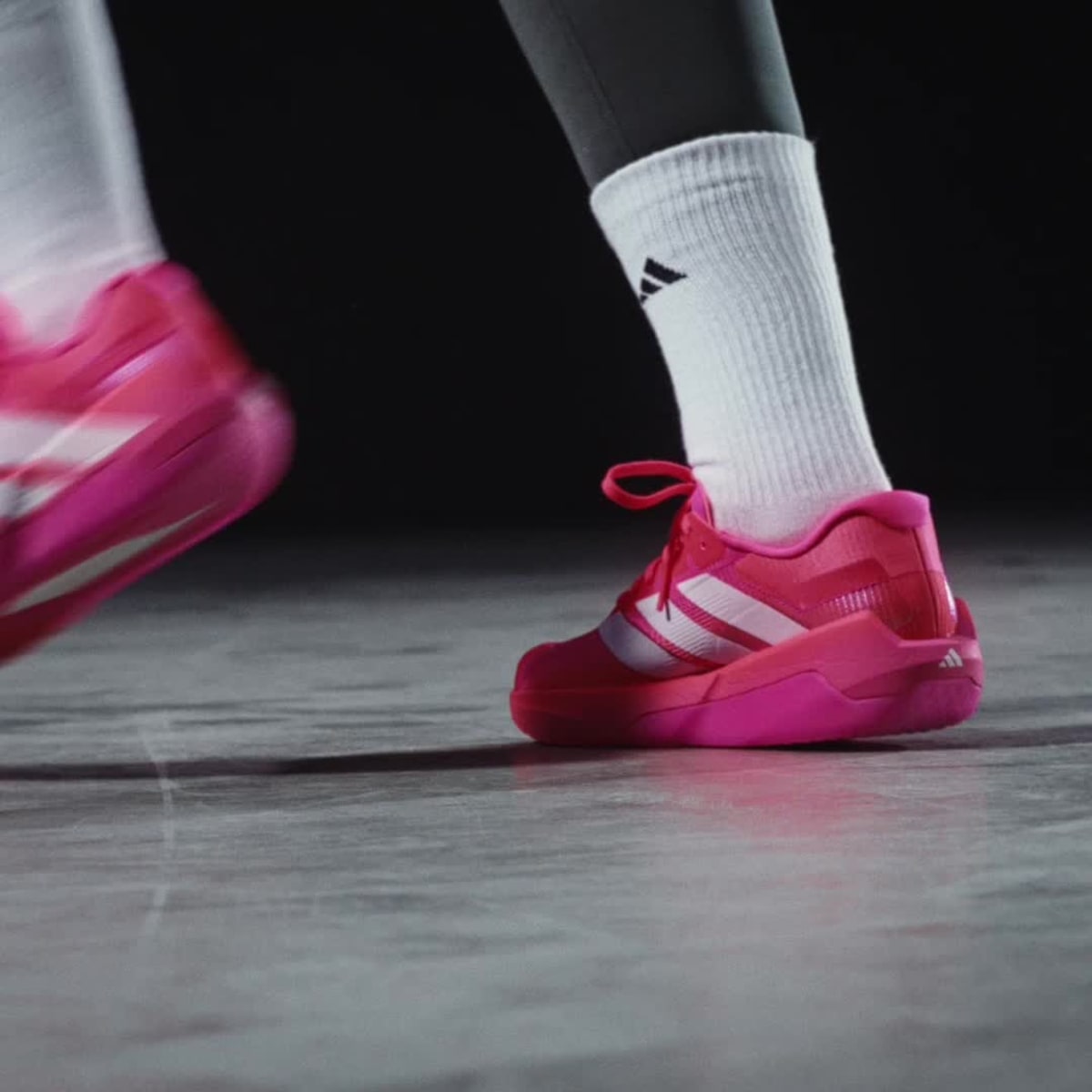 adidas Women's Adizero Dropset Pro Training Shoes - Solar Turbo / Frozen Purple / Lucid Pink