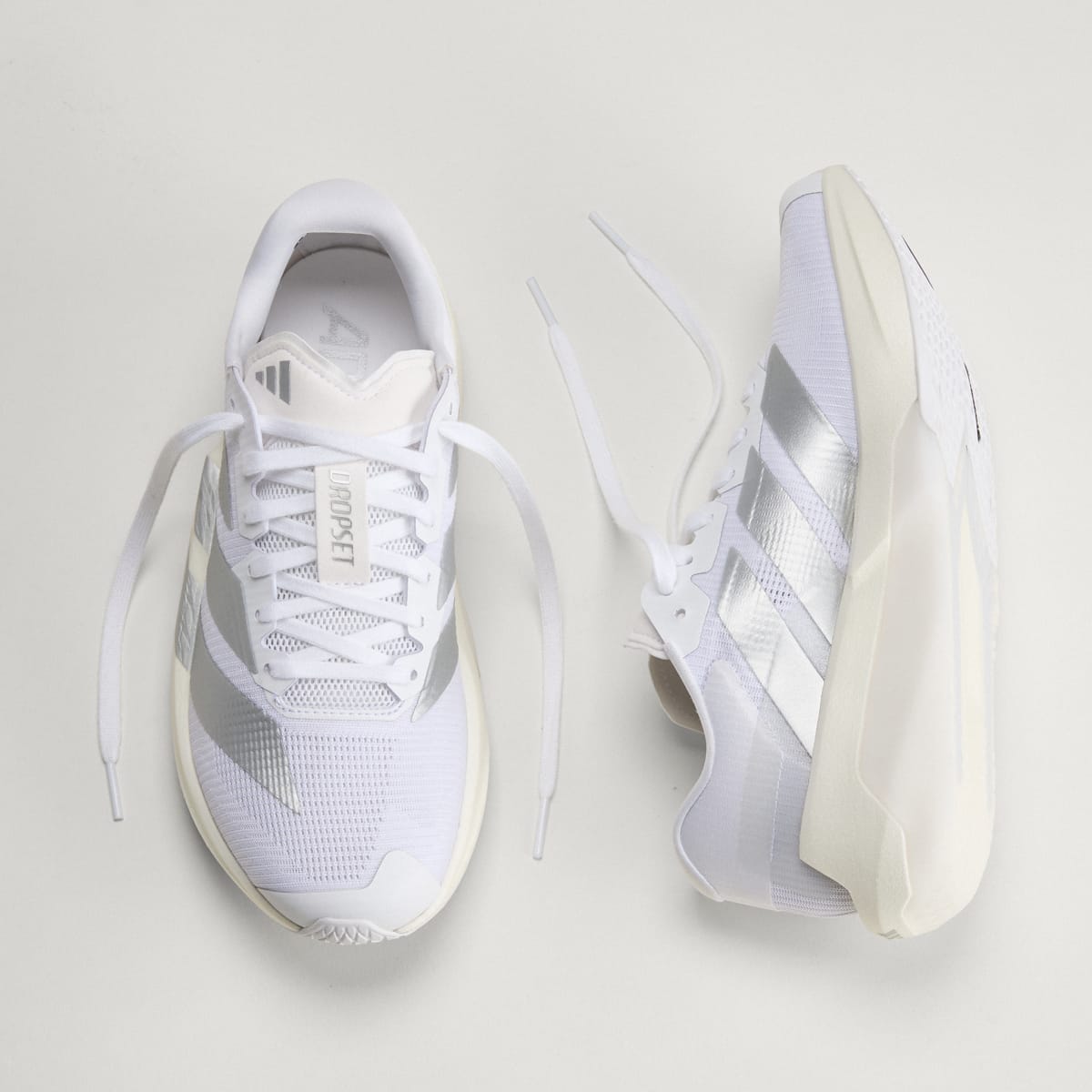 adidas Women's Adizero Dropset Pro Training Shoes - Cloud White / Silver Metallic / Cloud White
