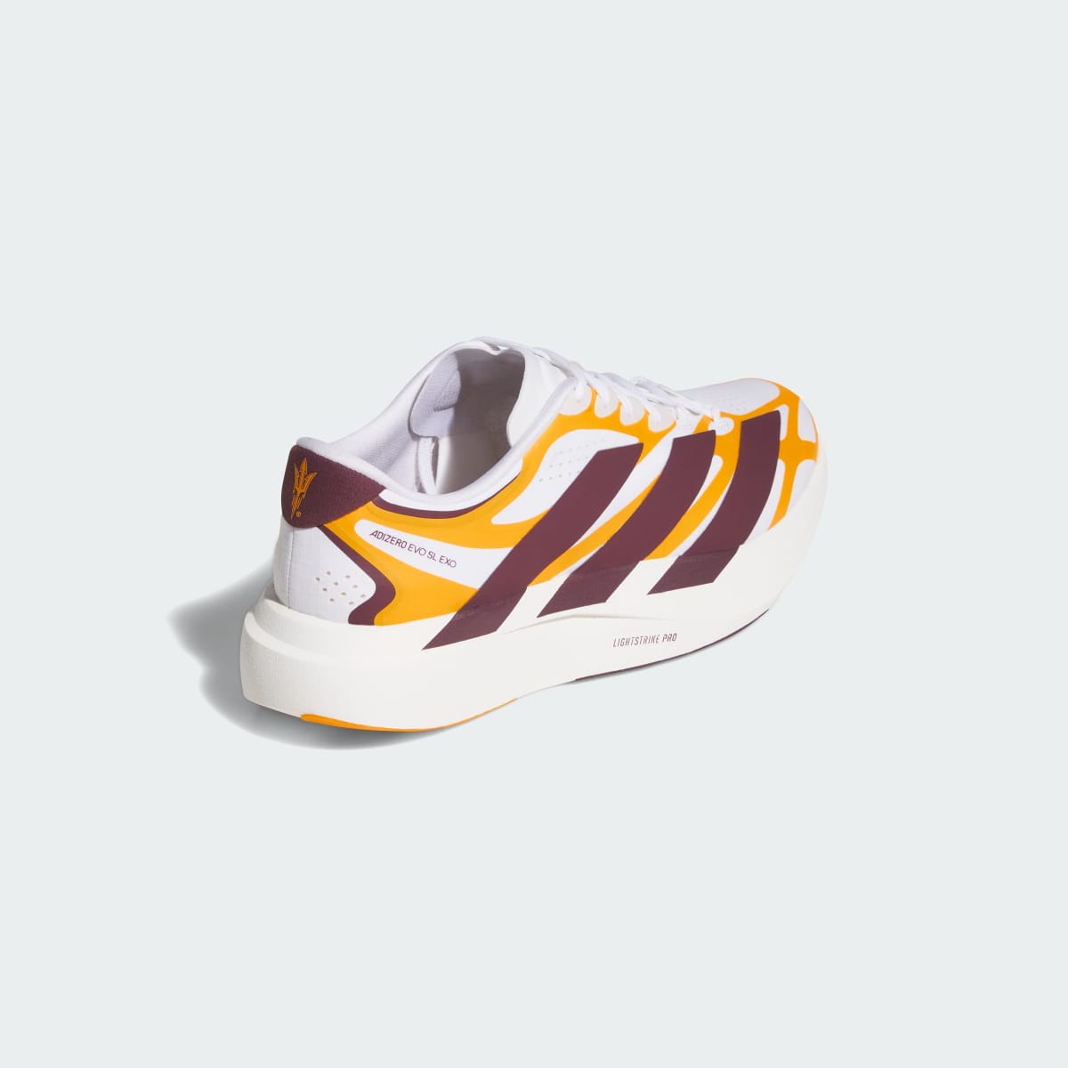 adidas Men's Arizona SUN Devils Adizero EVO SL EXO Shoes - Cloud White / Team Maroon / Team Colleg Gold