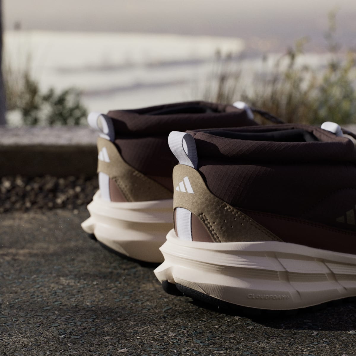 adidas Women's Astrastar Boot Shoes - Aurora Coffee / Khaki Six / Wonder White