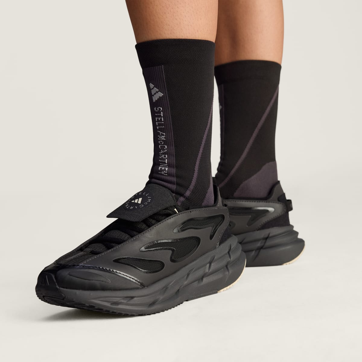 adidas Women's By Stella McCartney Adistar - Core Black / Utility Black / Almond Milk-Smc