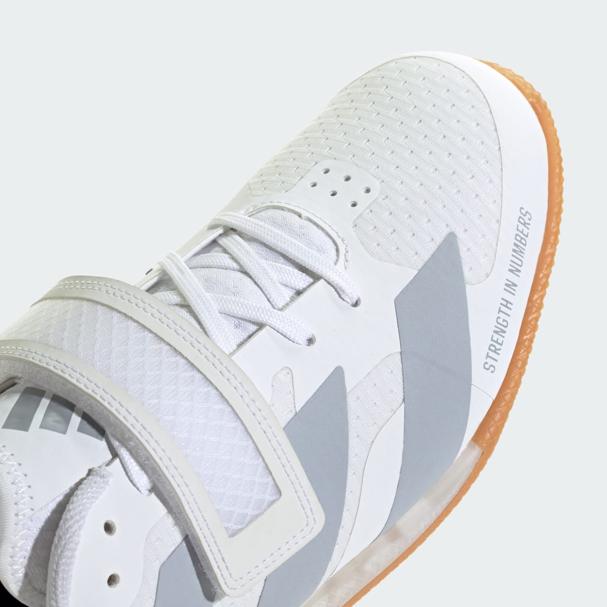 adidas Men's Adipower Weightlifting 3 Shoes - Cloud White / Halo Silver / Core Black