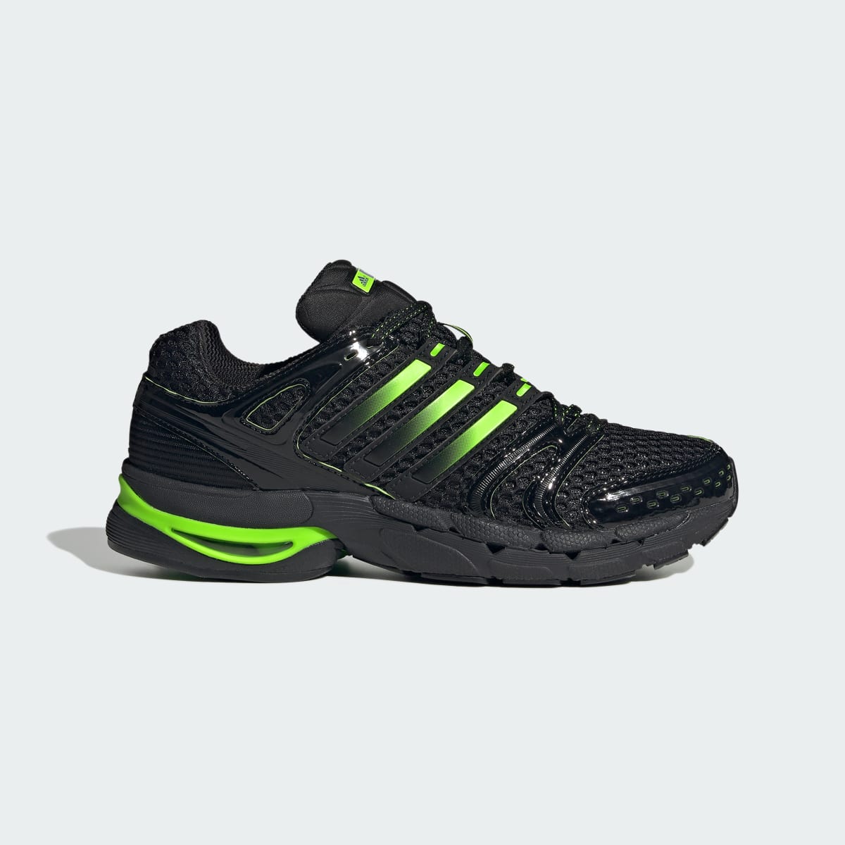 adidas Men's Adistar Control 5 Mercedes - AMG Petronas F1 Team Shoes - Core Black / Solar Green / Purple Rush