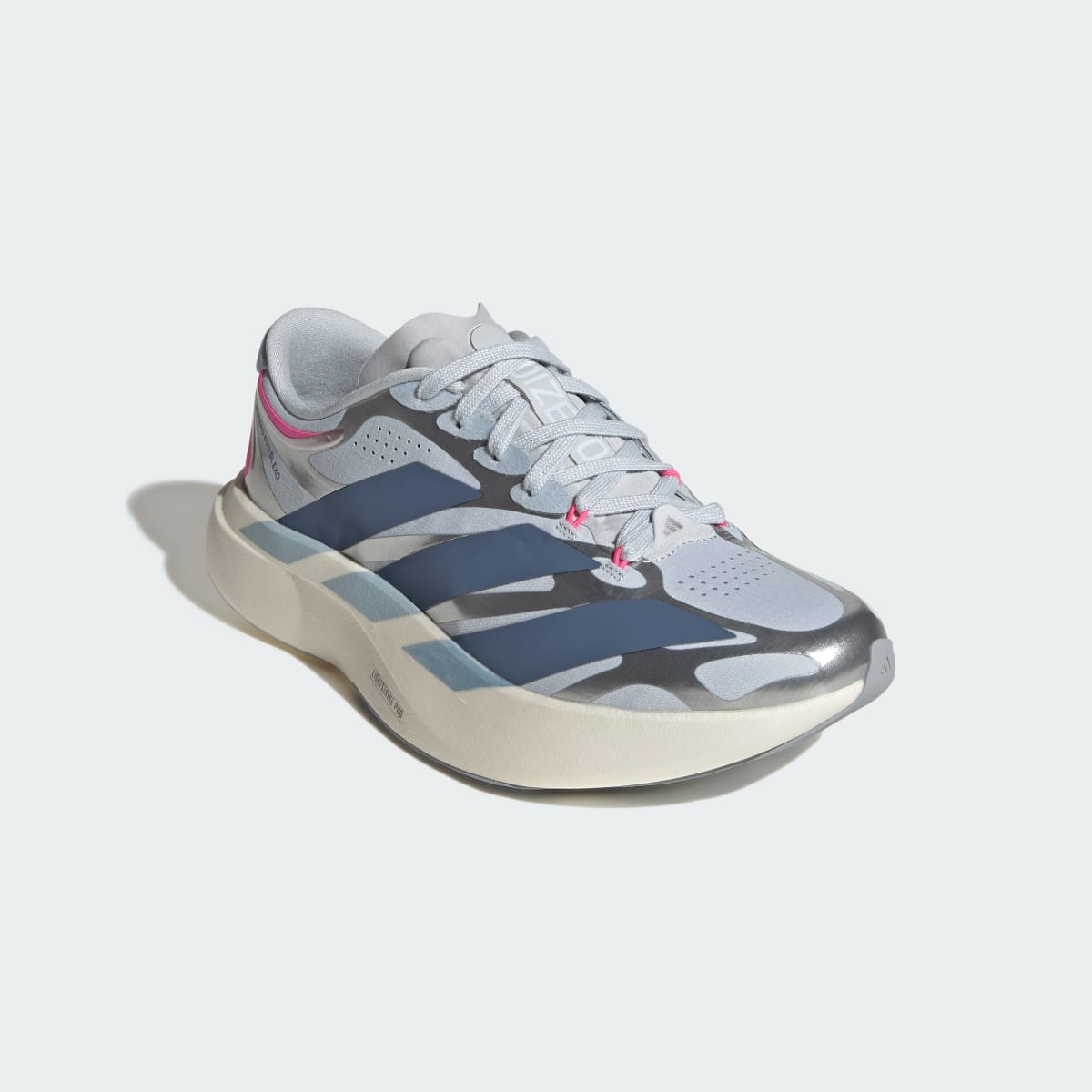adidas Women's Adizero EVO SL EXO Shoes - Halo Blue / Preloved Ink / Silver Metallic