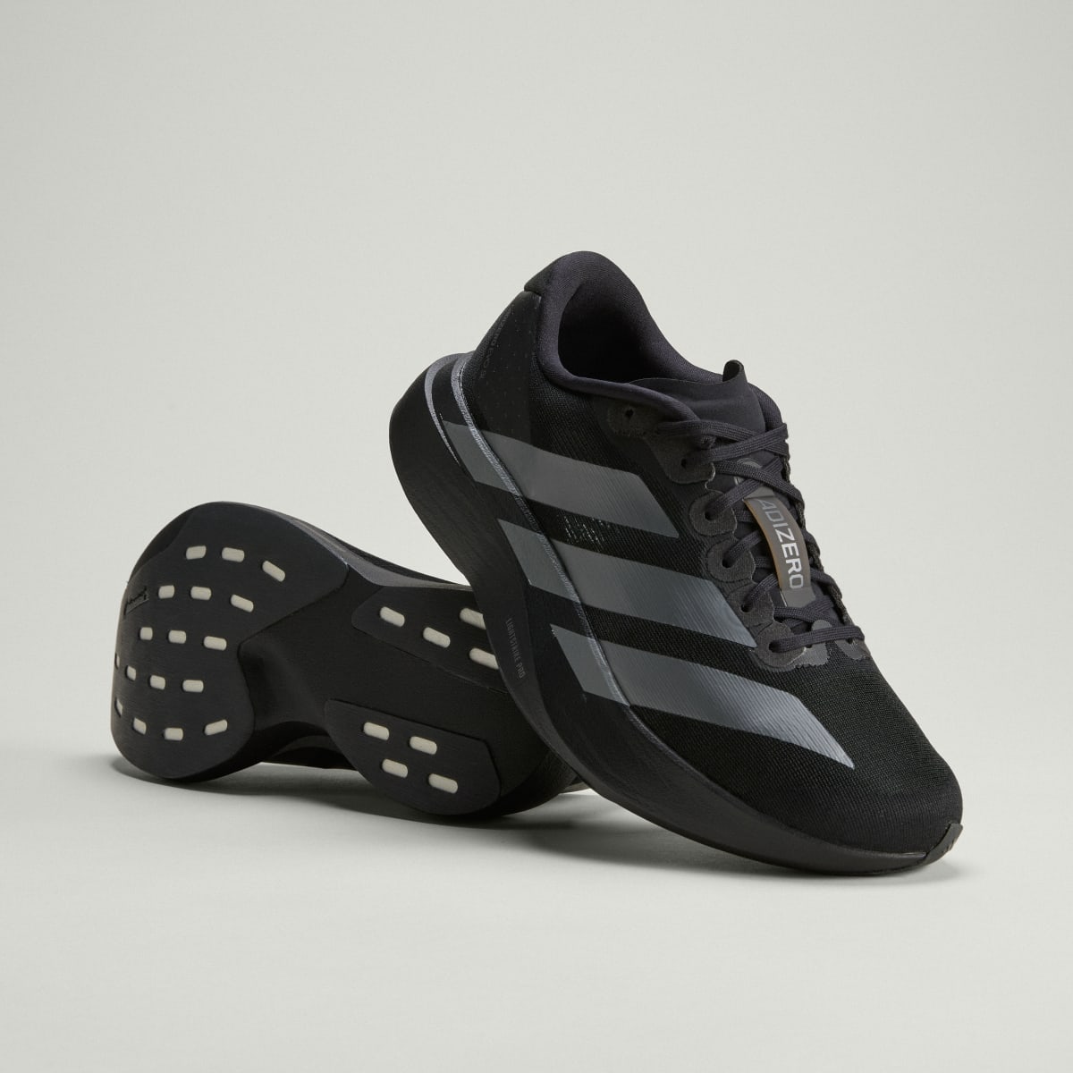 adidas Women's Adizero EVO SL Shoes - Core Black / Iron Metallic / Core Black