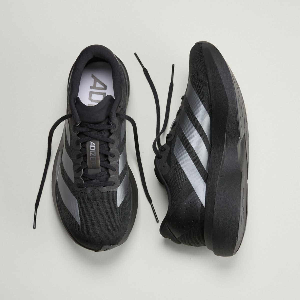 adidas Women's Adizero EVO SL Shoes - Core Black / Iron Metallic / Core Black