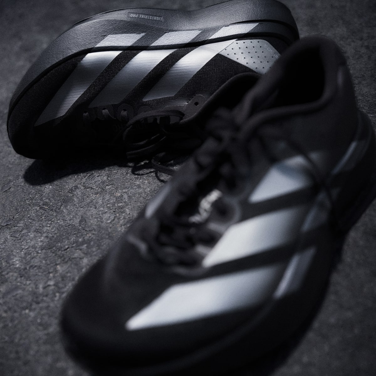 adidas Women's Adizero EVO SL Shoes - Core Black / Iron Metallic / Core Black
