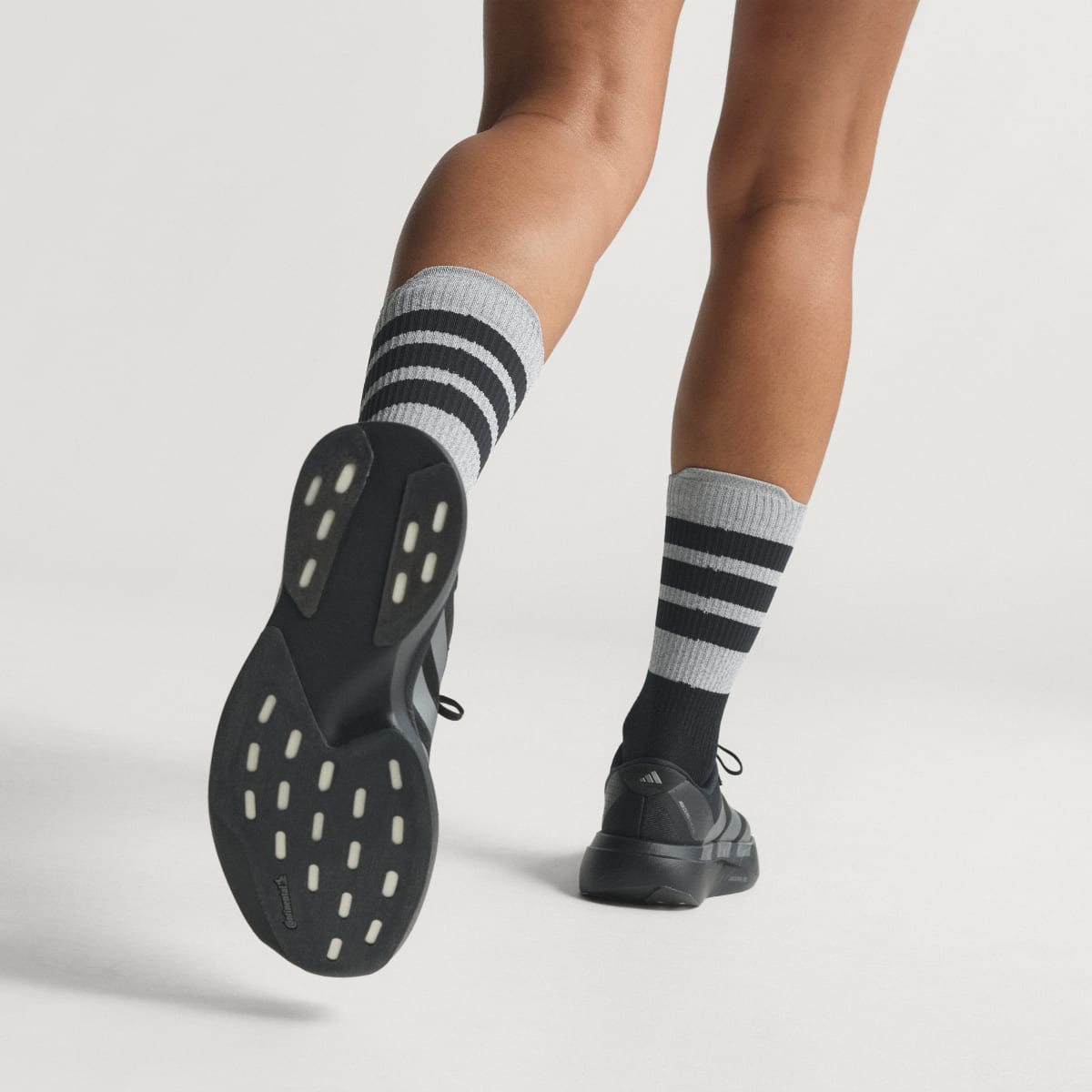 adidas Women's Adizero EVO SL Shoes - Core Black / Iron Metallic / Core Black