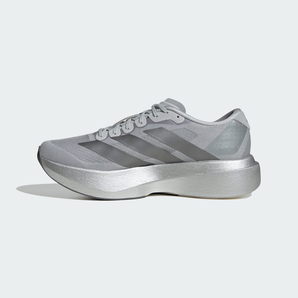 adidas Men's Adizero EVO SL Shoes - Silver Metallic / Iron Metallic / Halo Silver