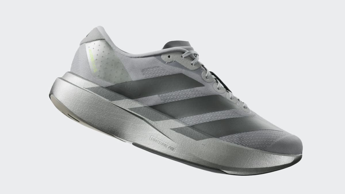 adidas Men's Adizero EVO SL Shoes - Silver Metallic / Iron Metallic / Halo Silver