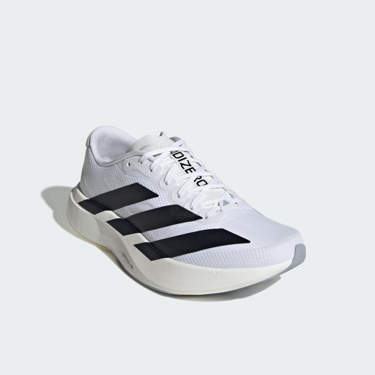 adidas Women's Adizero EVO SL Woven Running Shoes - Cloud White / Core Black / Dash Grey