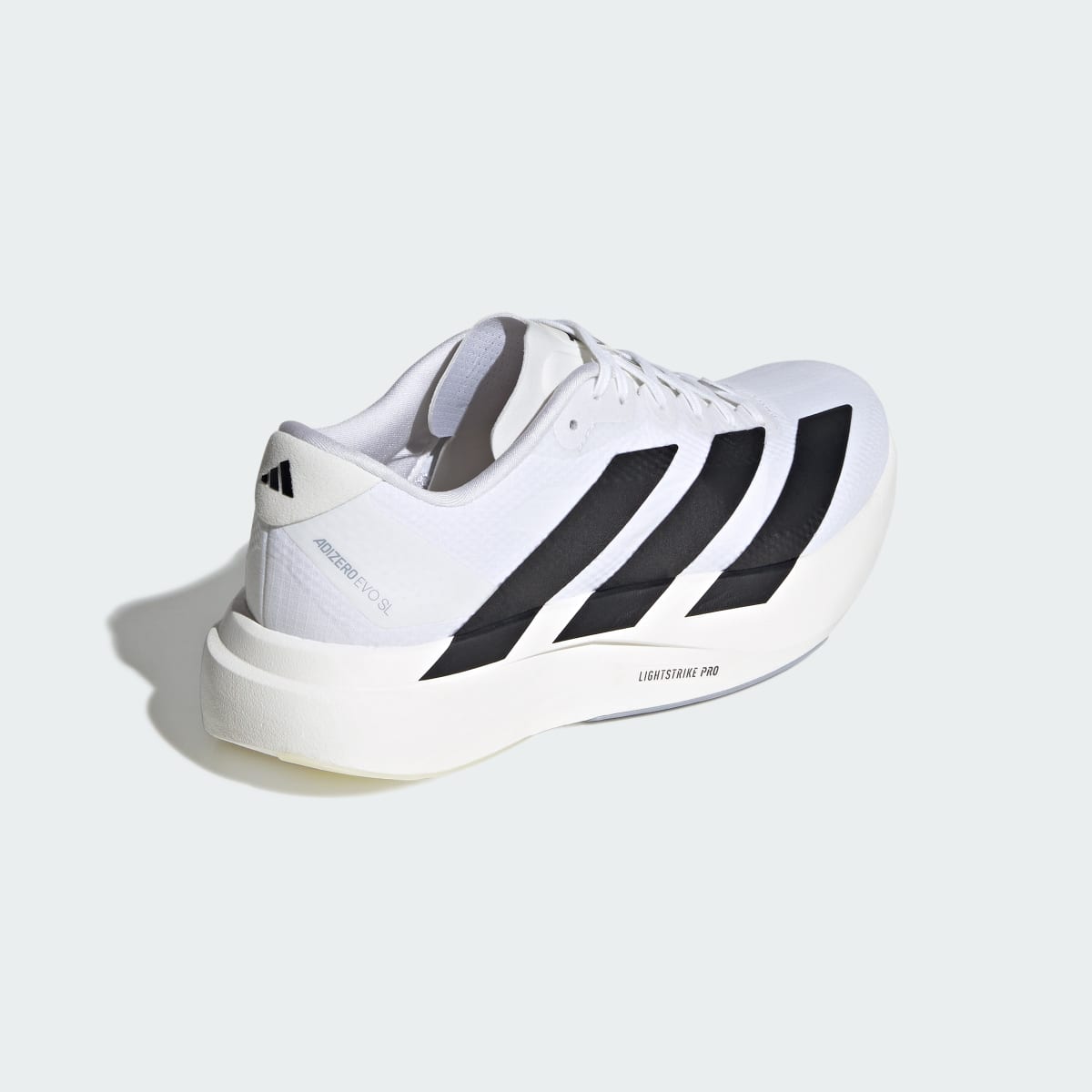adidas Women's Adizero EVO SL Woven Running Shoes - Cloud White / Core Black / Dash Grey