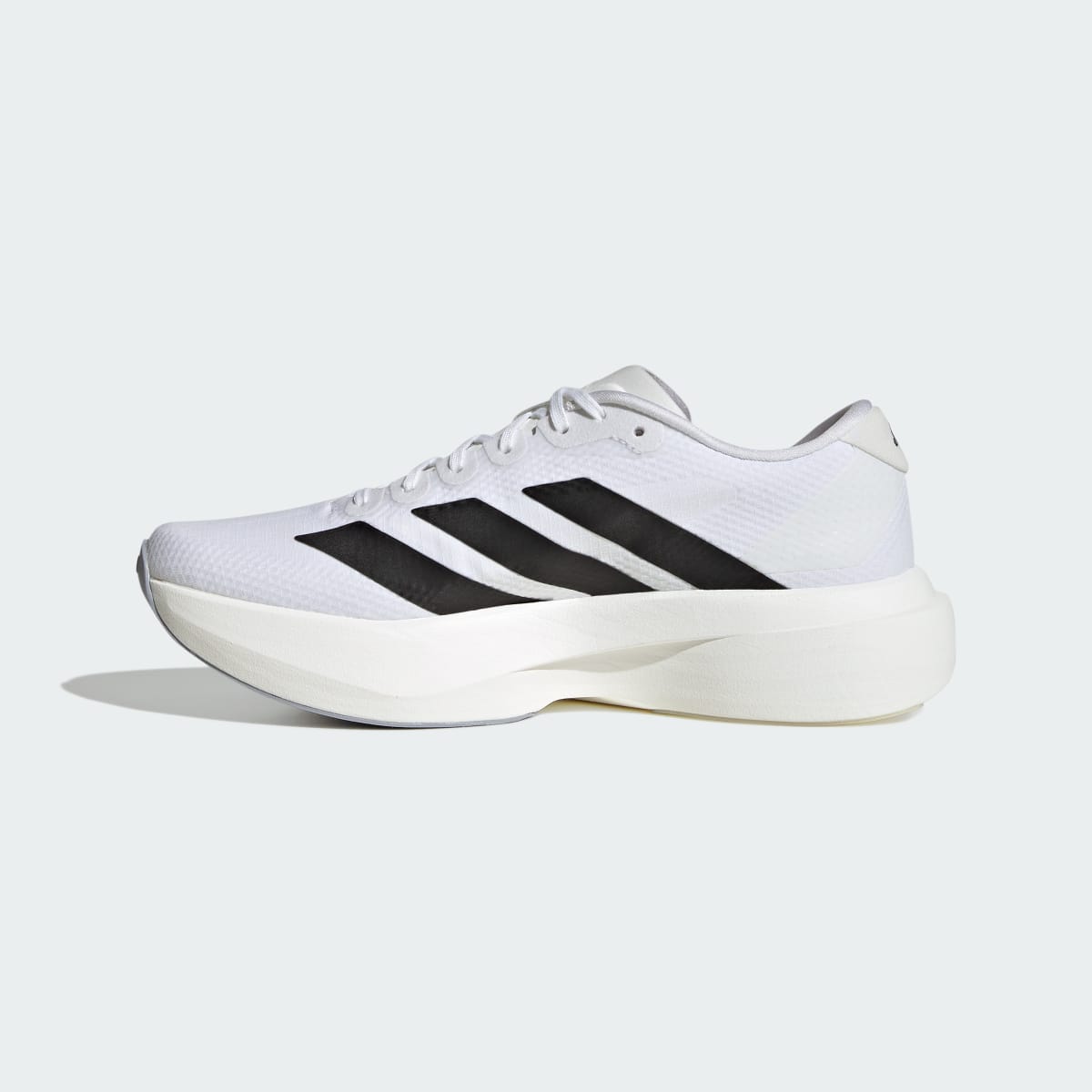 adidas Women's Adizero EVO SL Woven Running Shoes - Cloud White / Core Black / Dash Grey