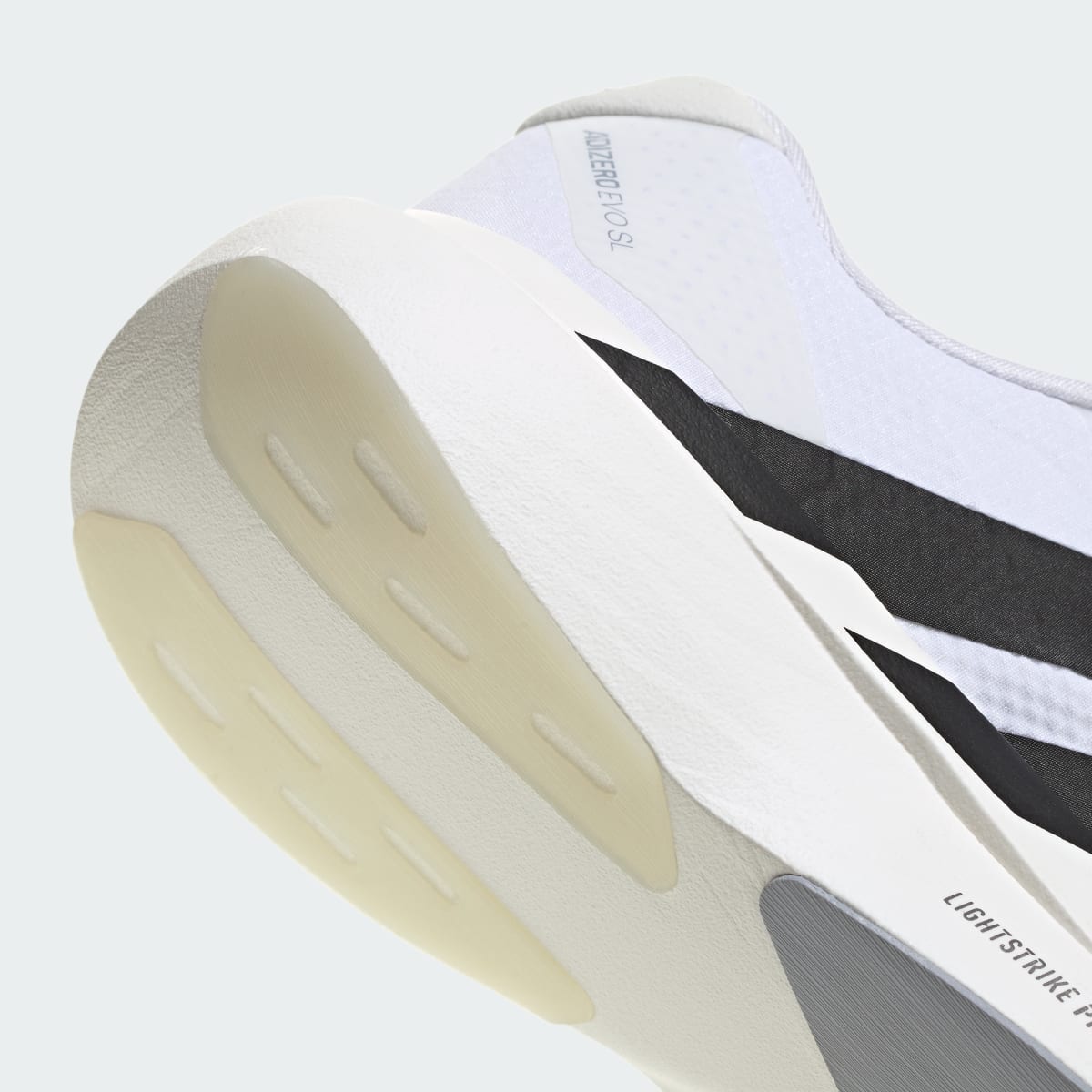 adidas Women's Adizero EVO SL Woven Running Shoes - Cloud White / Core Black / Dash Grey