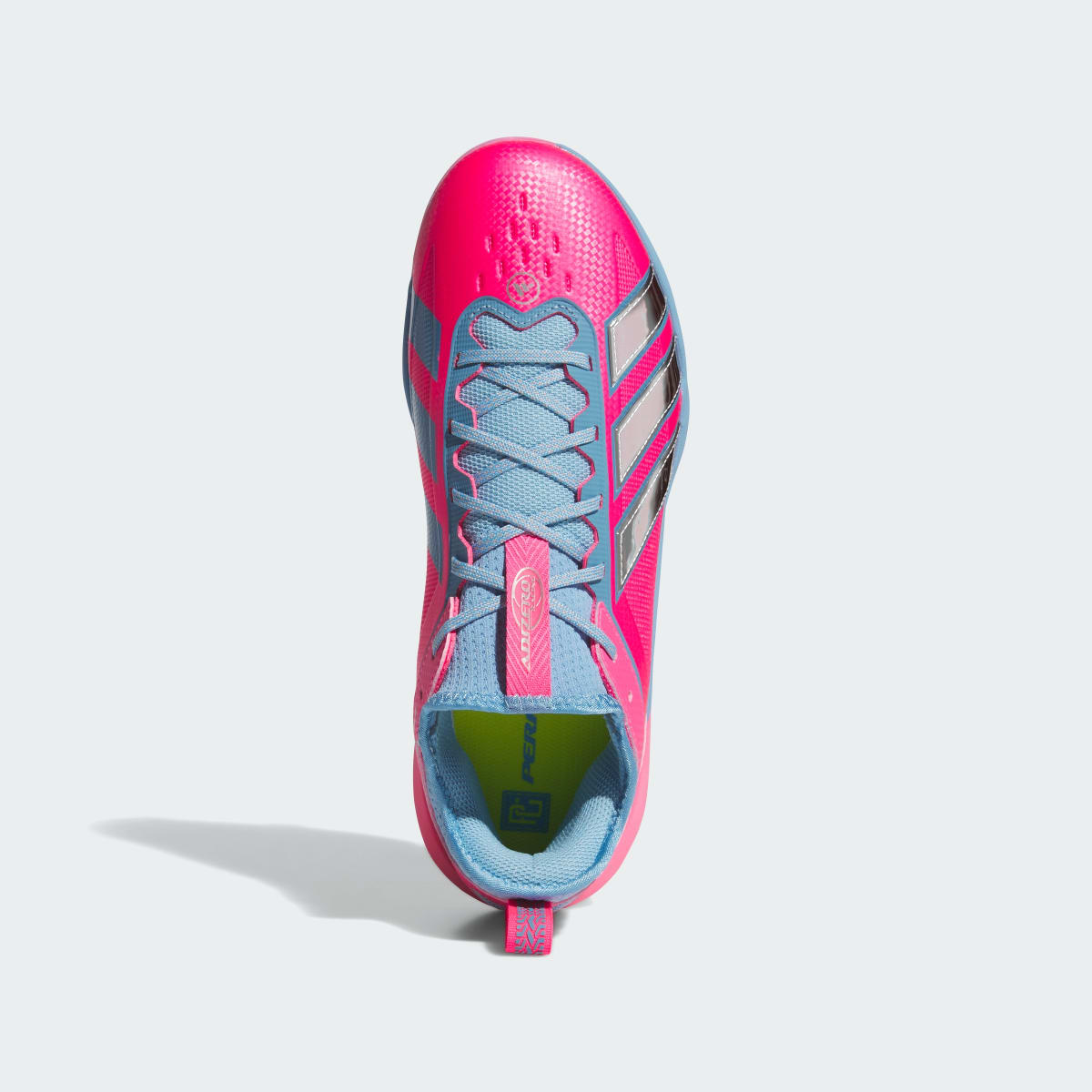 adidas Men's Adizero Impact 3.0 BSB ART Perfect Game Cleats - Cloud White / Silver Metallic / Cloud White