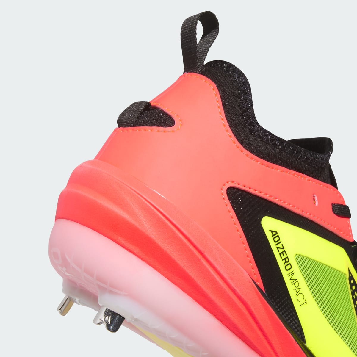 adidas Men's Adizero Impact 3.0 BSB Cleats - Solar Lemon / Core Black / Solar Turbo