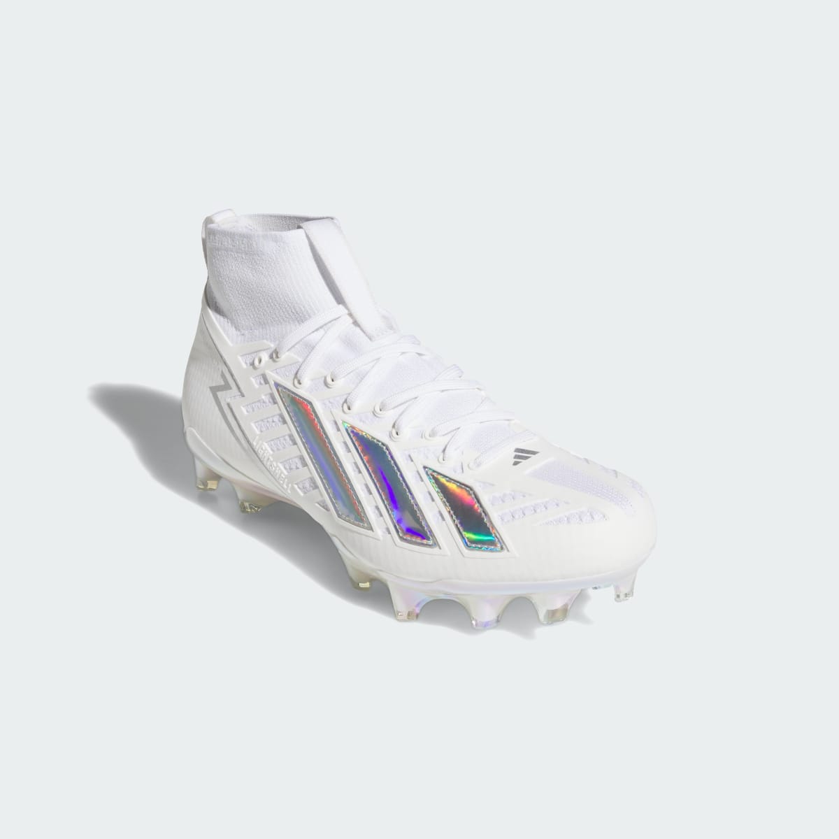 adidas Women's Adizero Impact + II Football Cleats - Cloud White / Silver Metallic / Cloud White