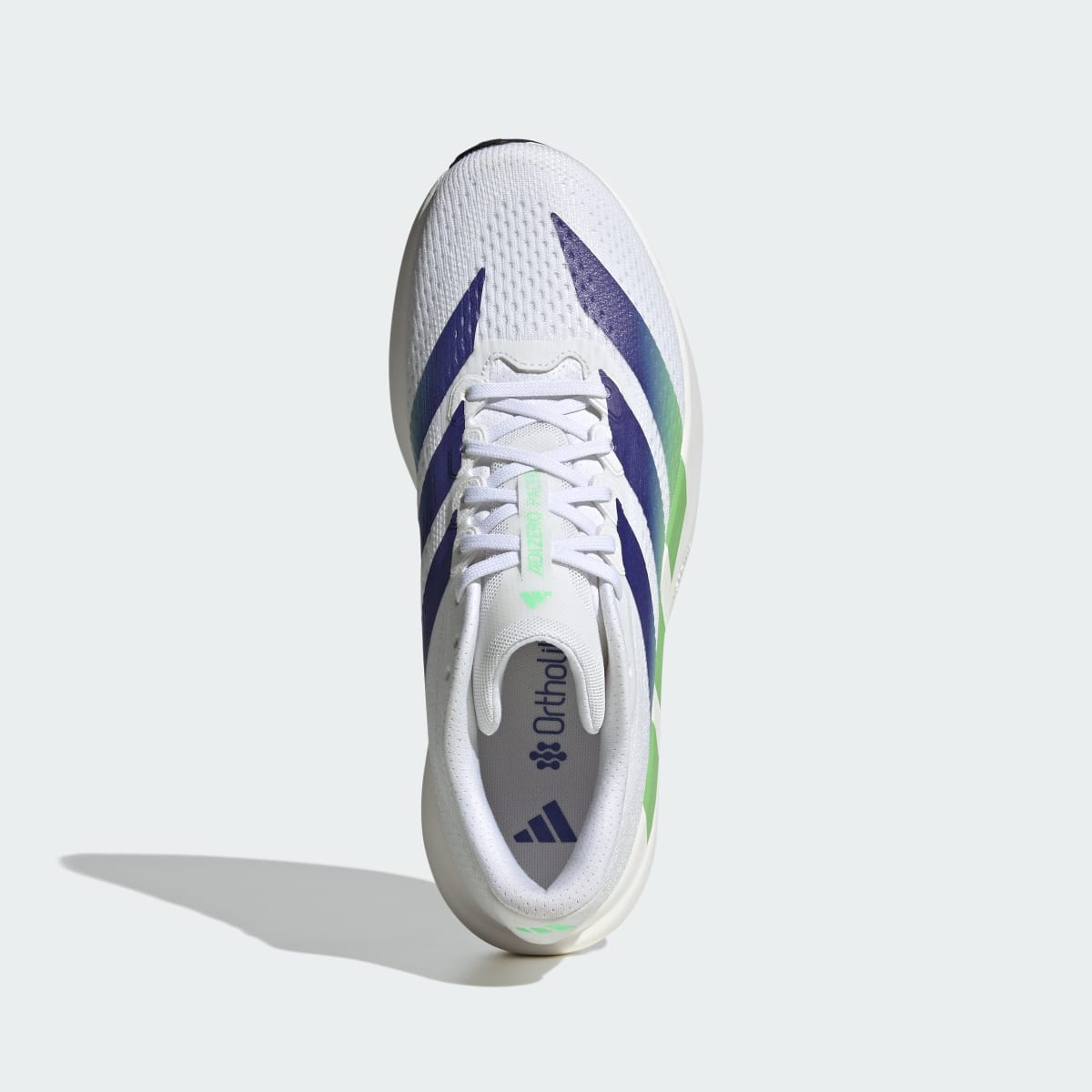adidas Men's Adizero Pacer Shoes - Cloud White / Beam Green / Night Flash