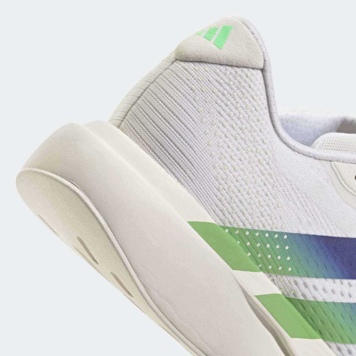 adidas Men's Adizero Pacer Shoes - Cloud White / Beam Green / Night Flash